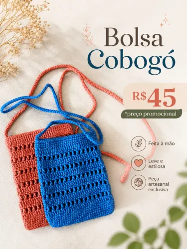 Bolsa de Cobogó - Crochê