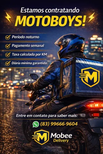 VAGA PARA MOTOBOY EM CABEDELO ?