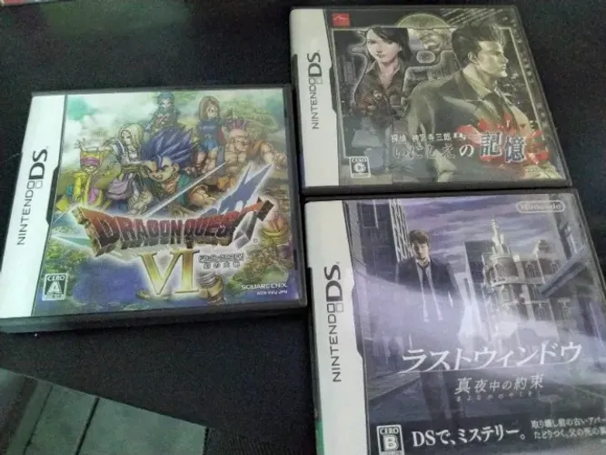 Lote de Capa (Caixa) + Manual Jogos Nintendo DS Japones