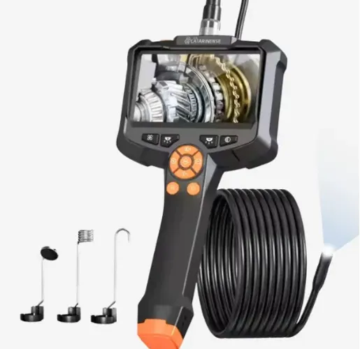 Camera Sonda Endoscópica 10mt Profissional 1080p com tela , Portátil e Pronta para Uso!