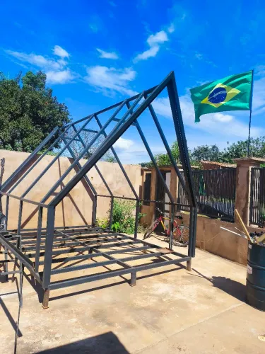 Chalé estrutura metálica