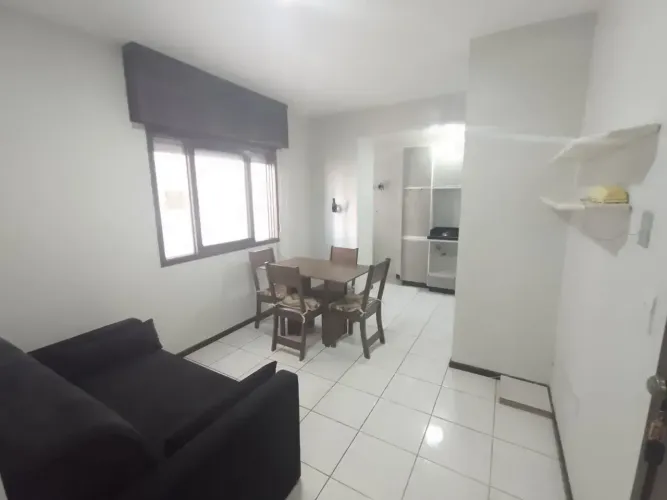 Alugo Anual Apartamento 1 Dormitório com garagem Mobiliado no Centro - Capão da Canoa - R
