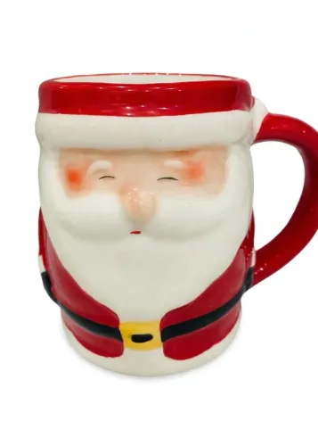 Caneca Papai Noel Porcelana 330ml