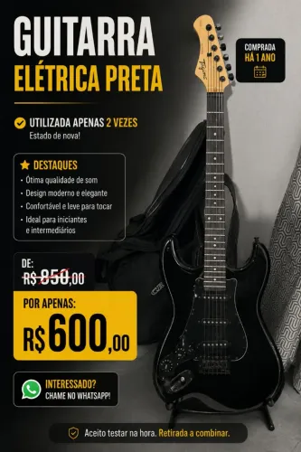 Guitarra preta