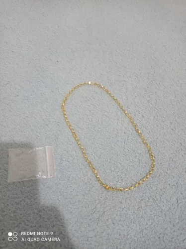 Colar Prata banho ouro 18