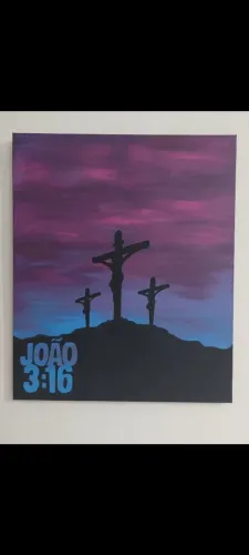Quadro pintado a mão