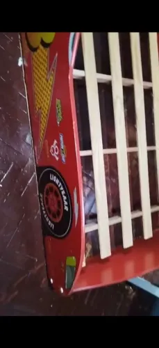 Cama infantil carro de solteiro reforçada até 110k