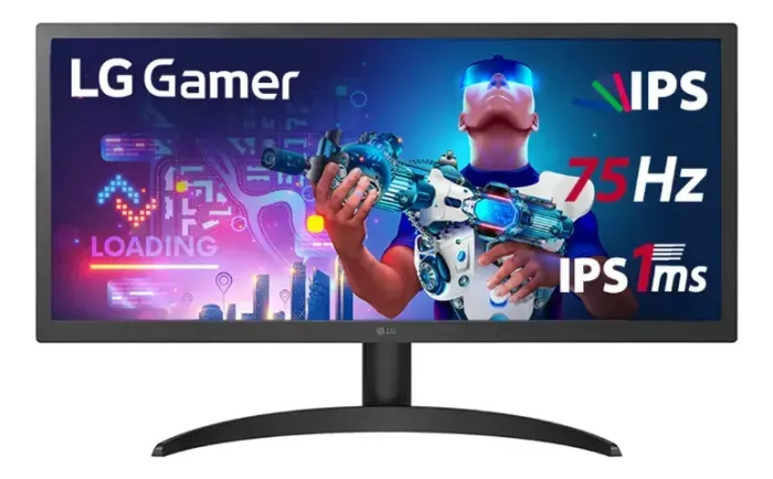 Monitor Gamer LG 25.7" UltraWide Full HD 75Hz 1ms Preto  Novo