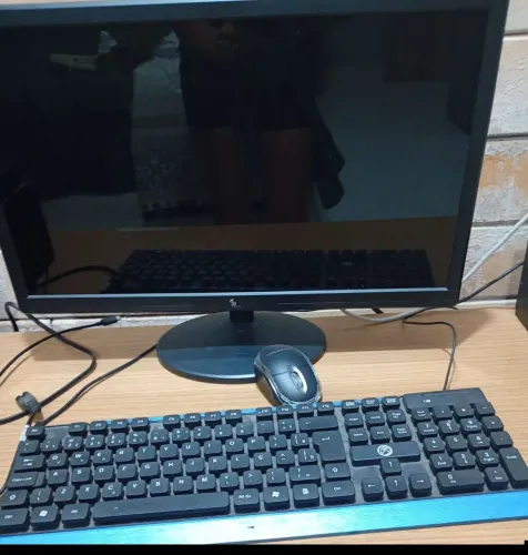 Computador positivo, monitor, teclado e mouse, impressora, 