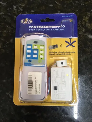 Controle Remoto para Ventilador de Teto e Lâmpada Universal - LACRADO