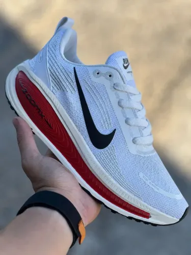 Tênis masculino branco vermelho