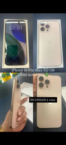 Iphone 16 Pro Max seminovo 512GB