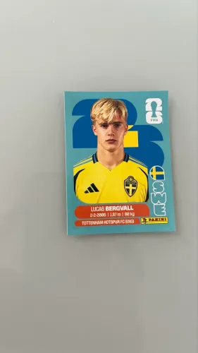 Figurinha Lucas BERGVALL (tik&tok) SWE8 Copa do mundo 2026 Panini