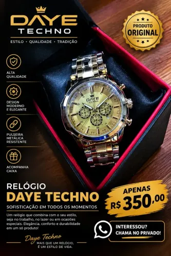 Relógio original technos masculinos 