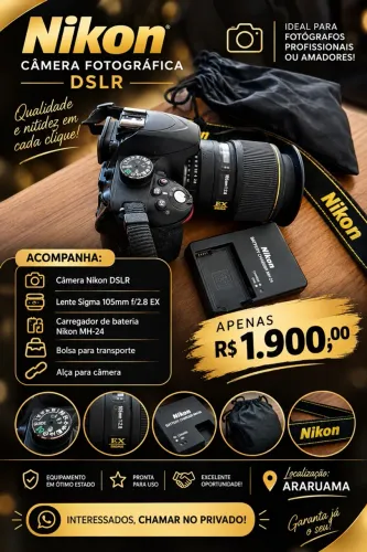 Câmera fotográfica Nikon