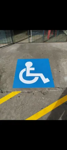 Pintura de Demarcação e letras e quadras