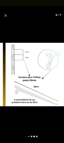 Gôndola de parede suspensa