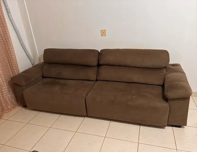 SOFÁ RETRÁTIL E RECLINÁVEL 3 METROS
