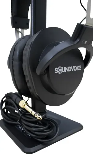 Fone De Ouvindo Soundvoice Sv-050 Over-ear Cor Preto