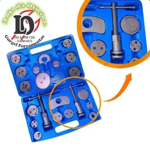 Jogo p/  retornar embolo das pincas de freios com 22 pcs  - OMNITOOL-JTG2102
