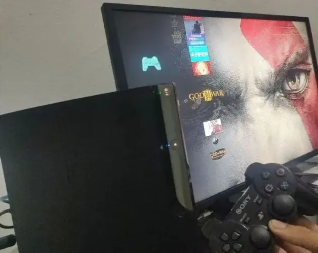PS3-SLIM atualizado Hen-4.93 (MUITO CONSERVADO)