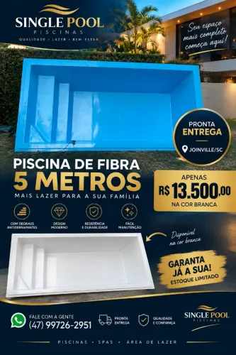 ? OPORTUNIDADE EM JOINVILLE ? PISCINA 5 METROS À PRONTA ENTREGA!