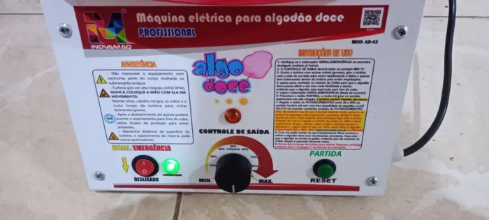 Máquina elétrica para algodão doce