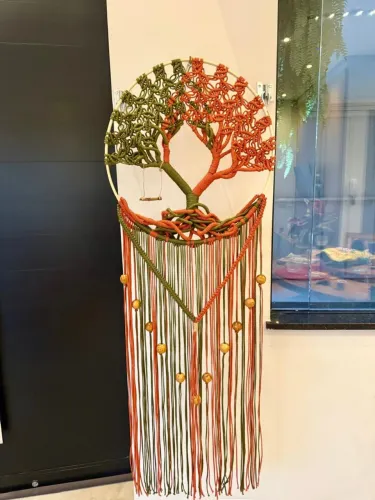 Painel Decorativo Árvore da Vida em Macramê