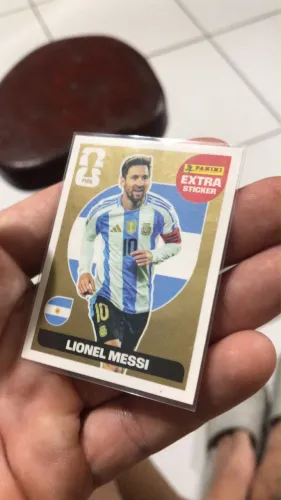 Figurinha Messi OURO
