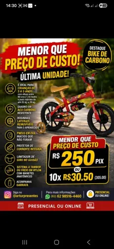 Bike aro 12 carbono