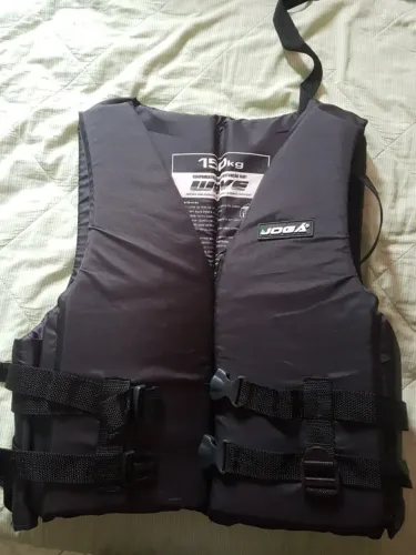 Colete Salva Vidas 150kg Jogá Adulto Preto Produto_Novo