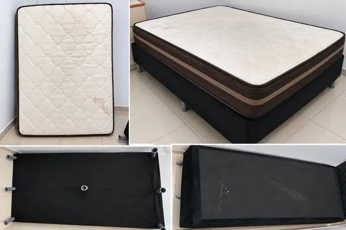 Colchão Ortobom + Cama Box - 3 Meses de Uso