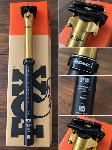 Canote Retrátil FOX Transfer SL Factory Kashima 31.6mm 150mm