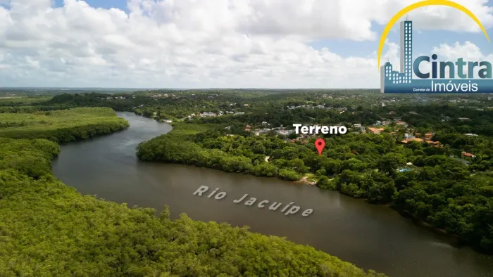Vendo terreno Amplo em Barra do Jacuípe com 11.143,10 m² e com acesso ao Rio - Barra do Ja
