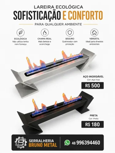 Lareira ecológica 