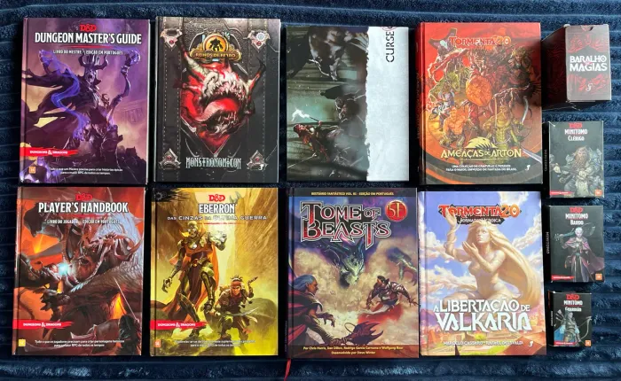Livros D&D e Tormenta