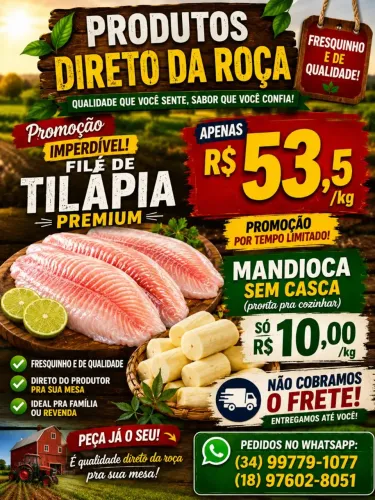 Produto direto da roça 