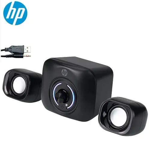 Mini Caixa de Som para PC e Notebook 2.1 com 11W RMS, USB e P2 - HP