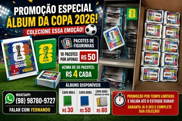 VENDO álbum da Copa 2026 + Figurinhas | Promoção Especial 