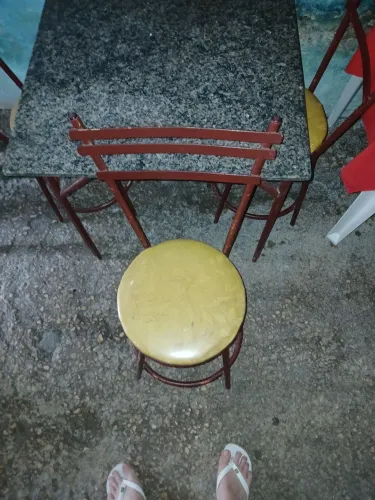 Mesa de pedra de mármore 