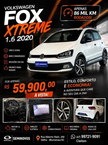 Volkswagen Fox Xtreme 1.6 Flex 8V 5P 2020