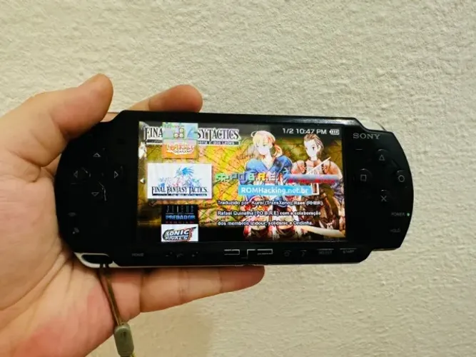 Videogame PSP Preto Destravado + Jogos Na Memoria + Carregador - Envio Pela OLX