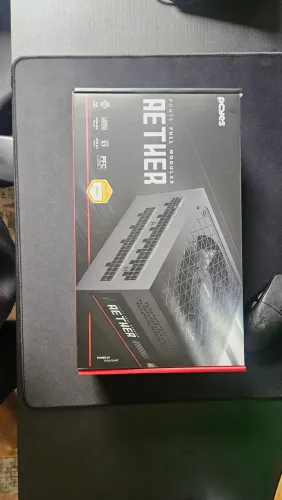 Fonte Gamer Pcyes Aether 850w Full Modular Gold Cor Preta