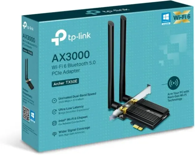 Archer TX50E TP-Link, Wi-Fi 6 AX3000 com Bluetooth 5.0