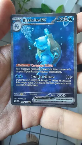 Blastoise ex 151 - carta pokemon