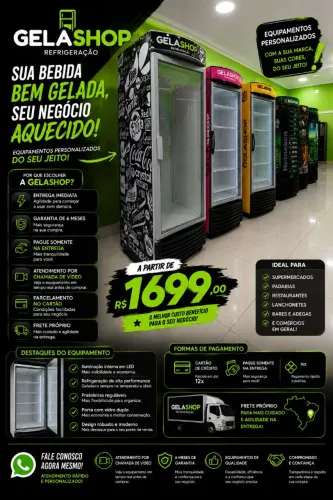 Geladeira expositora - freezer - cervejeira - cooler