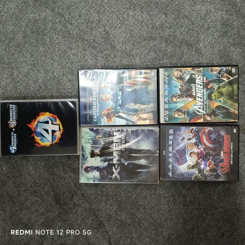 Coleção Dvd Marvel X-Men /vingadores/capitão América/Marvel avengers/4 quarteto fantastico