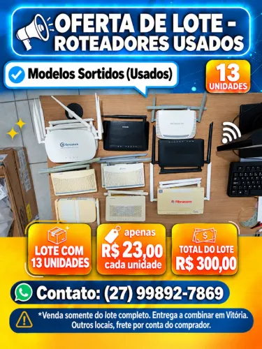 Roteadores Sortidos - Lote (13 unidades)