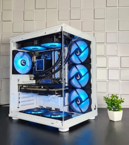 PC Gamer (Novo) Ryzen 5 5500 | RX 580 8 GB | 16 GB | SSD 512 GB - Até 12x no cartão