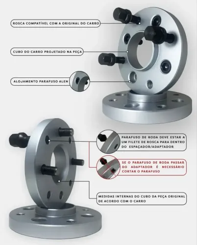 Adaptador Roda 5x112 para 5x100